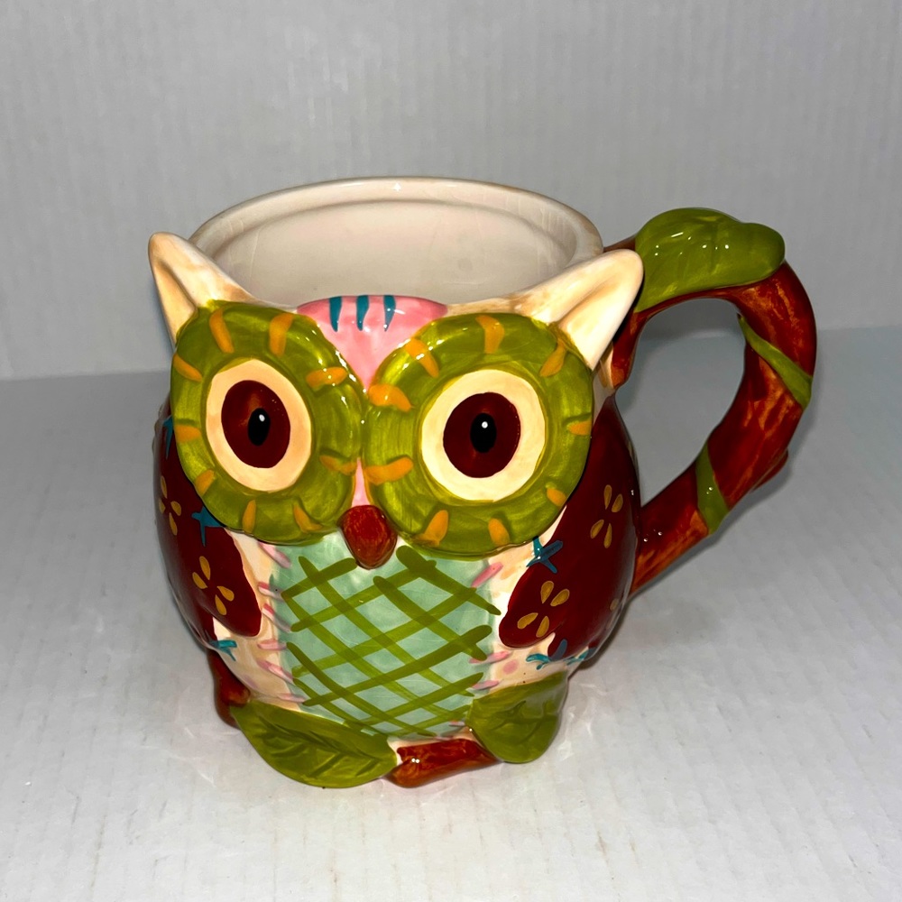 Owl Mug Pier 1 Imports Olli The Owl Large 3D Hand-Painted Mug  16 oz Coffee Mug